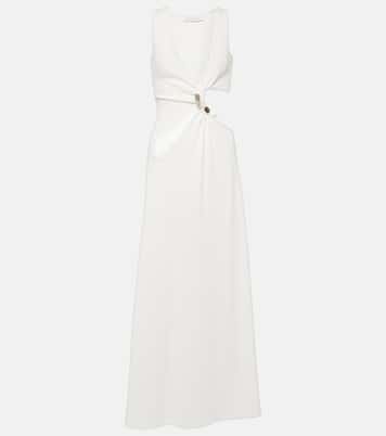 Stone Cavern ribbed-knit cutout maxi dress | Christopher Esber