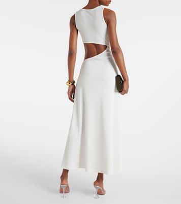 Stone Cavern ribbed-knit cutout maxi dress | Christopher Esber