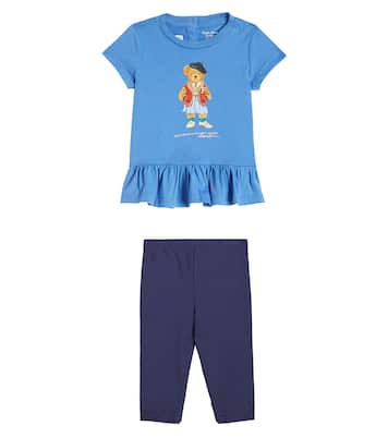 Baby cotton-blend T-shirt and leggings set | Polo Ralph Lauren Kids