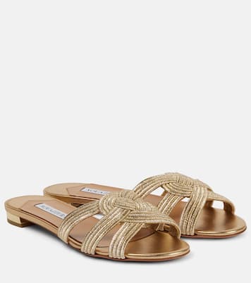 Mules Felix en satin | Aquazzura