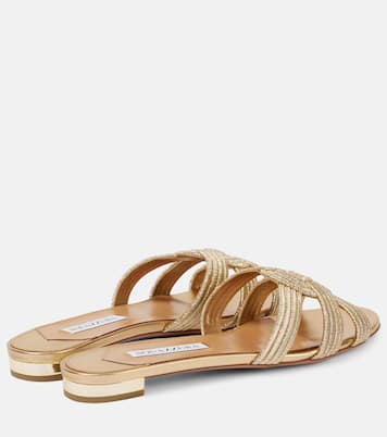 Mules Felix en satin | Aquazzura