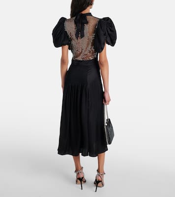 Dawnana embellished puff-sleeve gown | Rotate