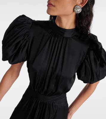 Dawnana embellished puff-sleeve gown | Rotate