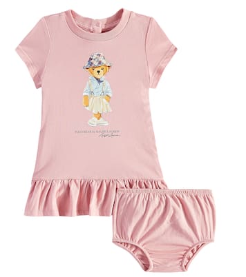 Baby Polo Bear dress and bloomers set | Polo Ralph Lauren Kids
