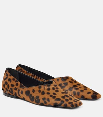 Everyday calf hair slip-on shoes | Toteme