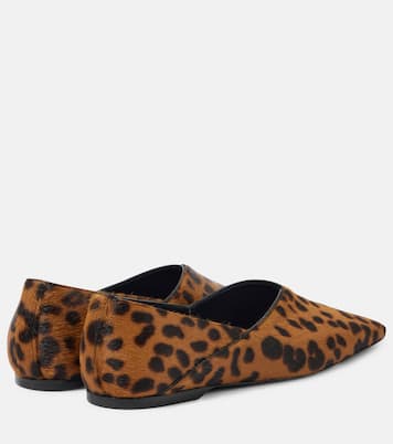 Everyday calf hair slip-on shoes | Toteme