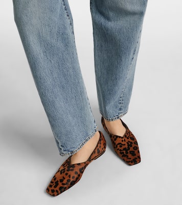 Everyday calf hair slip-on shoes | Toteme