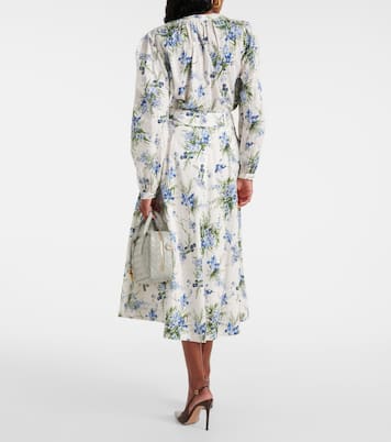 Falda midi Arwen de algodón floral | Veronica Beard