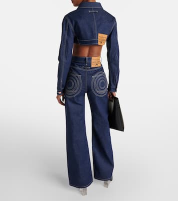 Chaqueta cropped Conical de denim | Jean Paul Gaultier