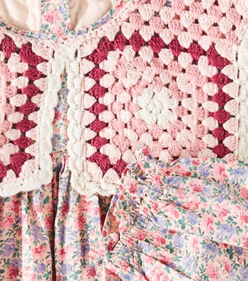 Abito Warise in cotone e crochet | Louise Misha