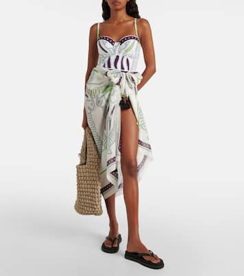 Tunique imprimée en coton et soie | Tory Burch