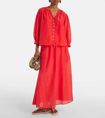 Camisa Mel de algodón y seda | Velvet