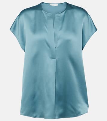 Tie-neck silk blouse | Vince