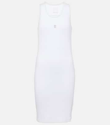 Miniabito 4G in maglia di cotone a coste | Givenchy