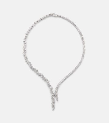 Collana in oro bianco 18kt con diamanti | Yeprem