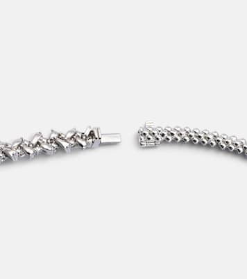 Collana in oro bianco 18kt con diamanti | Yeprem