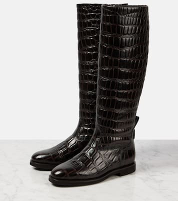Stivali in pelle stampata  | Brunello Cucinelli