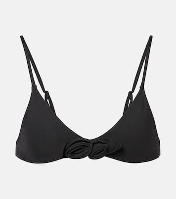 Top bikini con applicazione floreale | Coperni