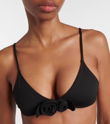 Top bikini con applicazione floreale | Coperni