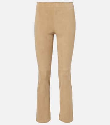 Leggings JP Twenty flared in suede | Stouls