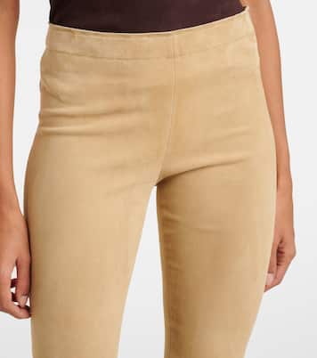 Leggings JP Twenty flared in suede | Stouls