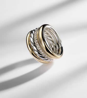 Anello DY Mercer® in oro 18kt e argento sterling con diamanti | David Yurman