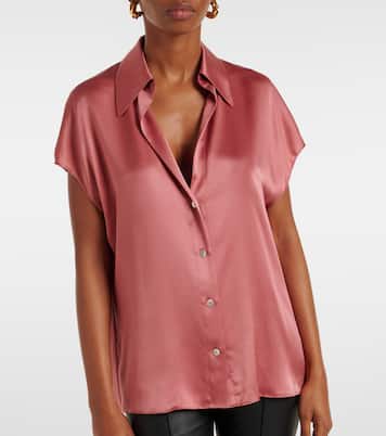 Silk satin blouse | Vince