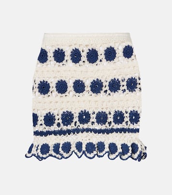 Minigonna Bouquette in crochet di cotone | Anna Kosturova