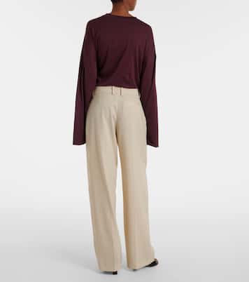 Daytona high-rise wide-leg pants | The Frankie Shop