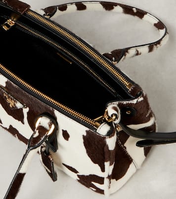 Galleria Small calf hair shoulder bag | Prada