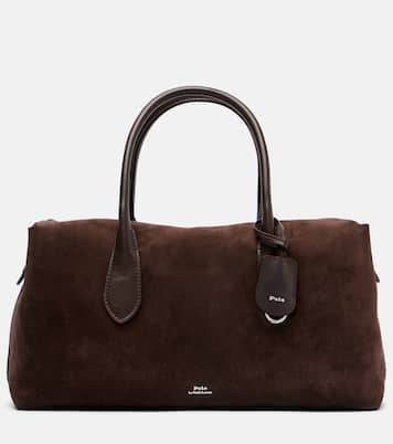 Leather-trimmed suede duffel bag | Polo Ralph Lauren