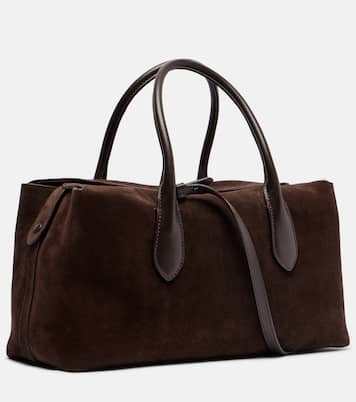 Leather-trimmed suede duffel bag | Polo Ralph Lauren