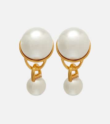 Faux pearl drop earrings | Oscar de la Renta