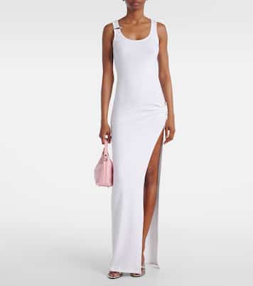 Maxikleid Safety Pin aus einem Baumwollgemisch | Versace
