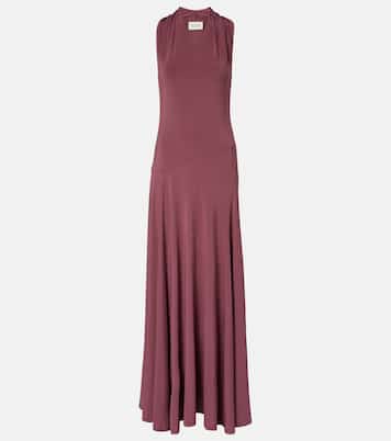 Vestido largo Vina de crepé | Tove