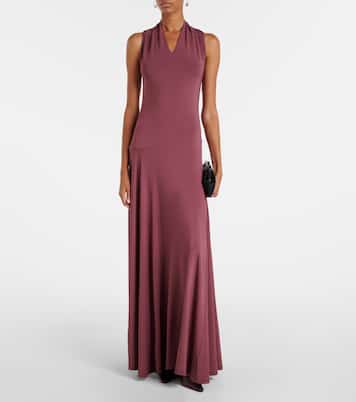 Vestido largo Vina de crepé | Tove