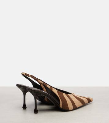 Isa 80 calf hair slingback pumps | Jimmy Choo