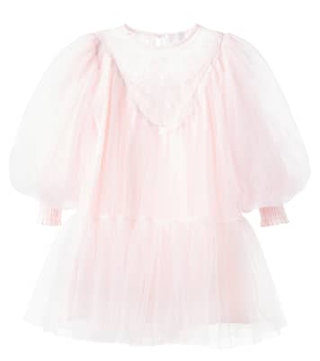 Lace-trimmed tulle dress | Petite Amalie  