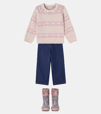 Bedruckte Gummistiefel | Wheat