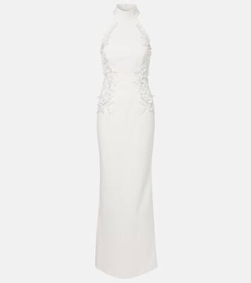 Bridal Xanthe floral-appliqué gown | Rebecca Vallance