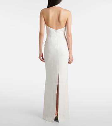 Bridal Xanthe floral-appliqué gown | Rebecca Vallance
