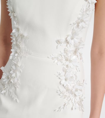 Bridal Xanthe floral-appliqué gown | Rebecca Vallance