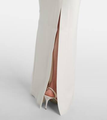 Bridal Xanthe floral-appliqué gown | Rebecca Vallance