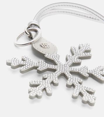 Embellished leather bag charm | Gucci