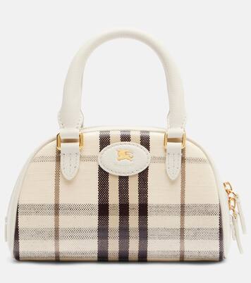 Highlands Small canvas top-handle bag | Burberry