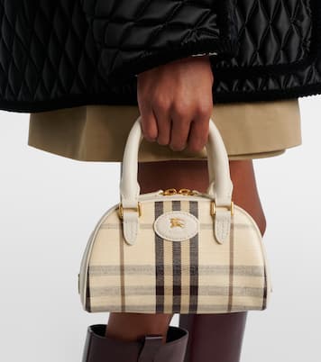 Highlands Small canvas top-handle bag | Burberry