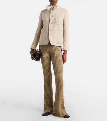 Bihar cashmere-blend flared pants | Loro Piana