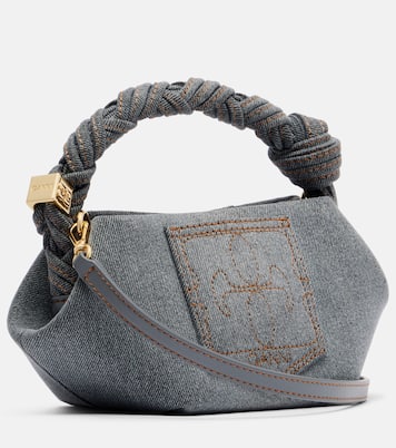 Bou Mini denim top-handle bag | Ganni