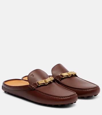 Chain-detail leather mules | Tod's