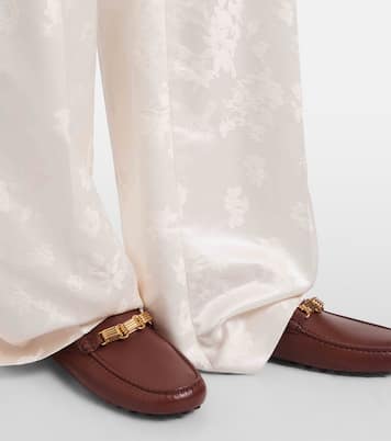 Chain-detail leather mules | Tod's